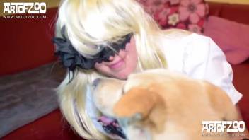 Excited older woman shoves full canine cock into her drenched vagina